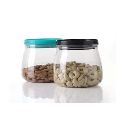 KD Enterprises Plastic Matki Containers for Kitchen Storage, Food And Grocery Container, Unbreakable Airtight 900 Ml (2 Pcs)