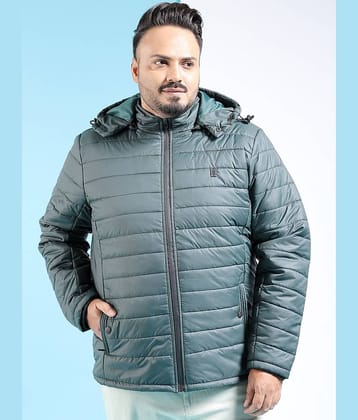 HARDSODA Polyester Men's Puffer Jacket - Teal ( Pack of 1 )