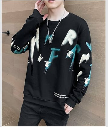 FABRIPPLE Polyester Round Neck Men's Sweatshirt - Peach ( Pack of 1 )