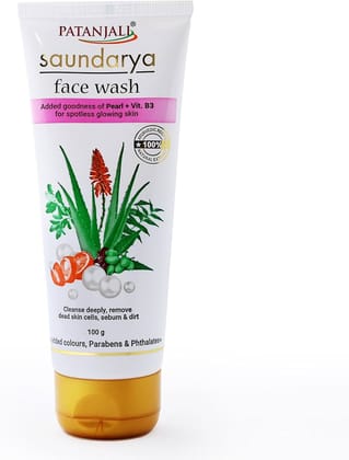 PATANJALI SAUNDARYA  FACE WASH 100GM