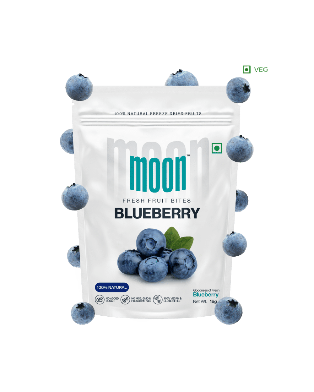 Moon Freeze Dried Blueberry, 16 gm