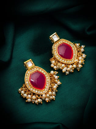 Morison Golden Petal Earrings A Bloom of Elegance