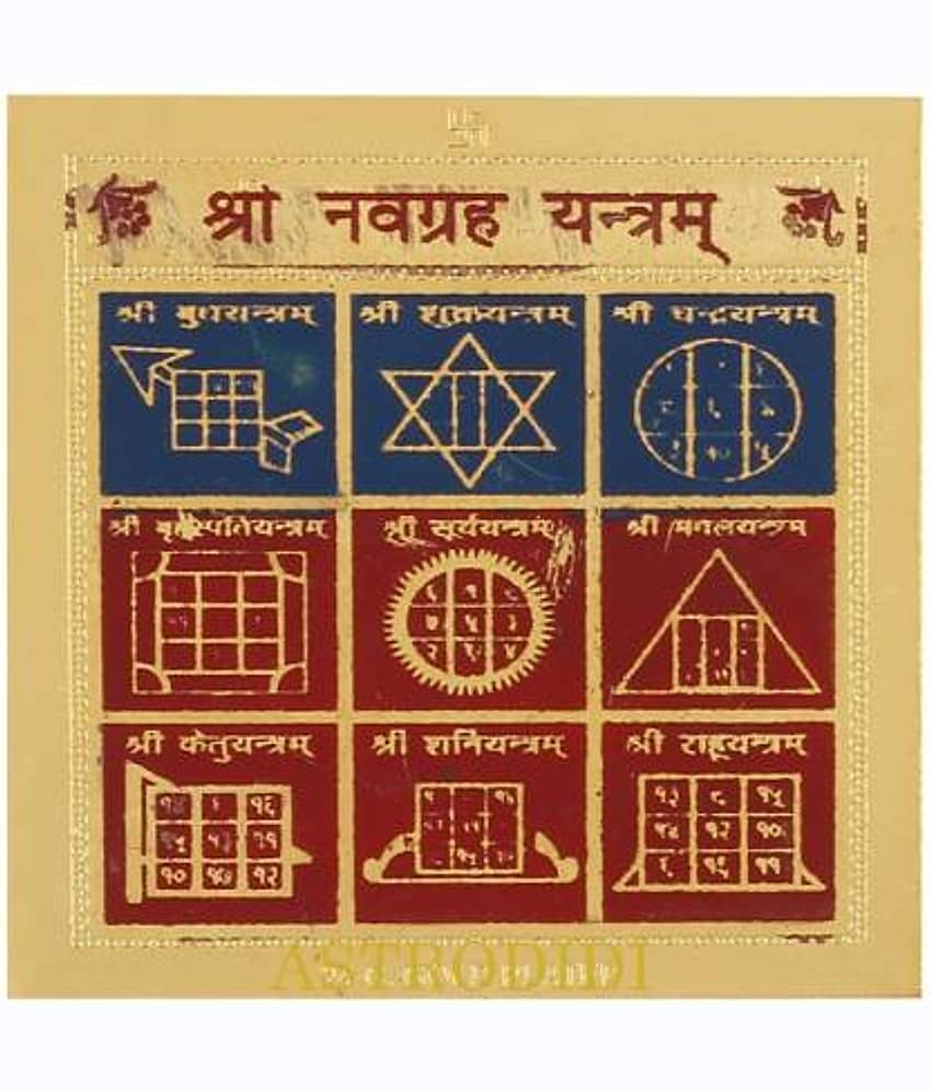 Astrodidi Shri Navgreh Yantra (Small Pocket Yantra)