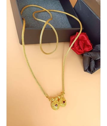 shankhraj mall Golden Mangalsutra ( Pack of 1 )