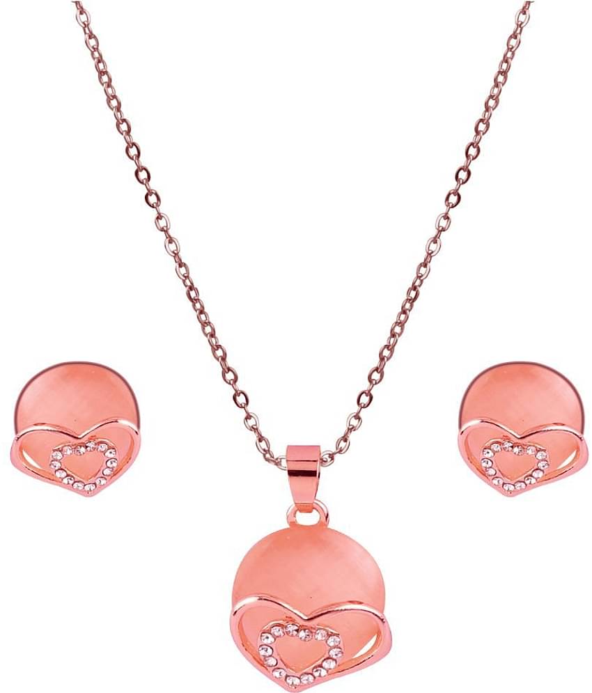 SILVER SHINE Exclusive Delicate Stylish  Pendant Set For Women Girl