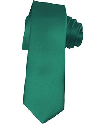 PENYAN Green Plain Cotton Necktie