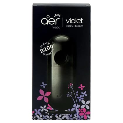 Godrej Aer Violet Valley Bloom Air Freshener - Kit, 2 pcs (Machine + 1 Refill)