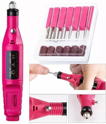 Lenon Rotary Detail Carver NailArt Drill, Decor Accessories ,12 Bits Drill Machine 20 g