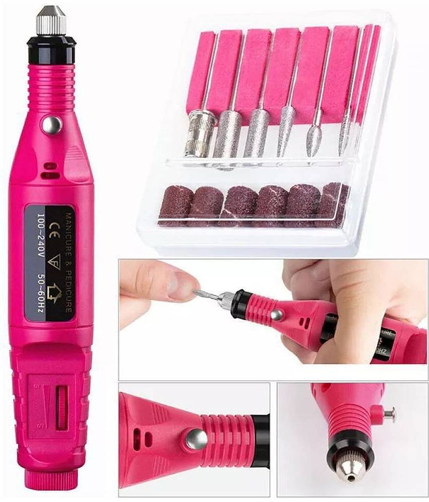 Lenon Rotary Detail Carver NailArt Drill, Decor Accessories ,12 Bits Drill Machine 20 g