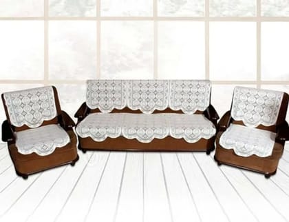 Lace-Design Sofa Runner - (230x28 Inch / Set)