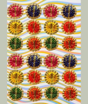 Green Spiritual Laddu Gopal Multicolor Cotton Dress ( Pack of 1 )