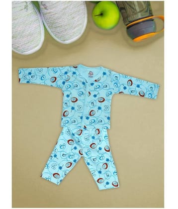 Aatumn Kids Wear Pack of 1 Baby Boys 100% Cotton Tops & Bottoms Sets ( Multi )