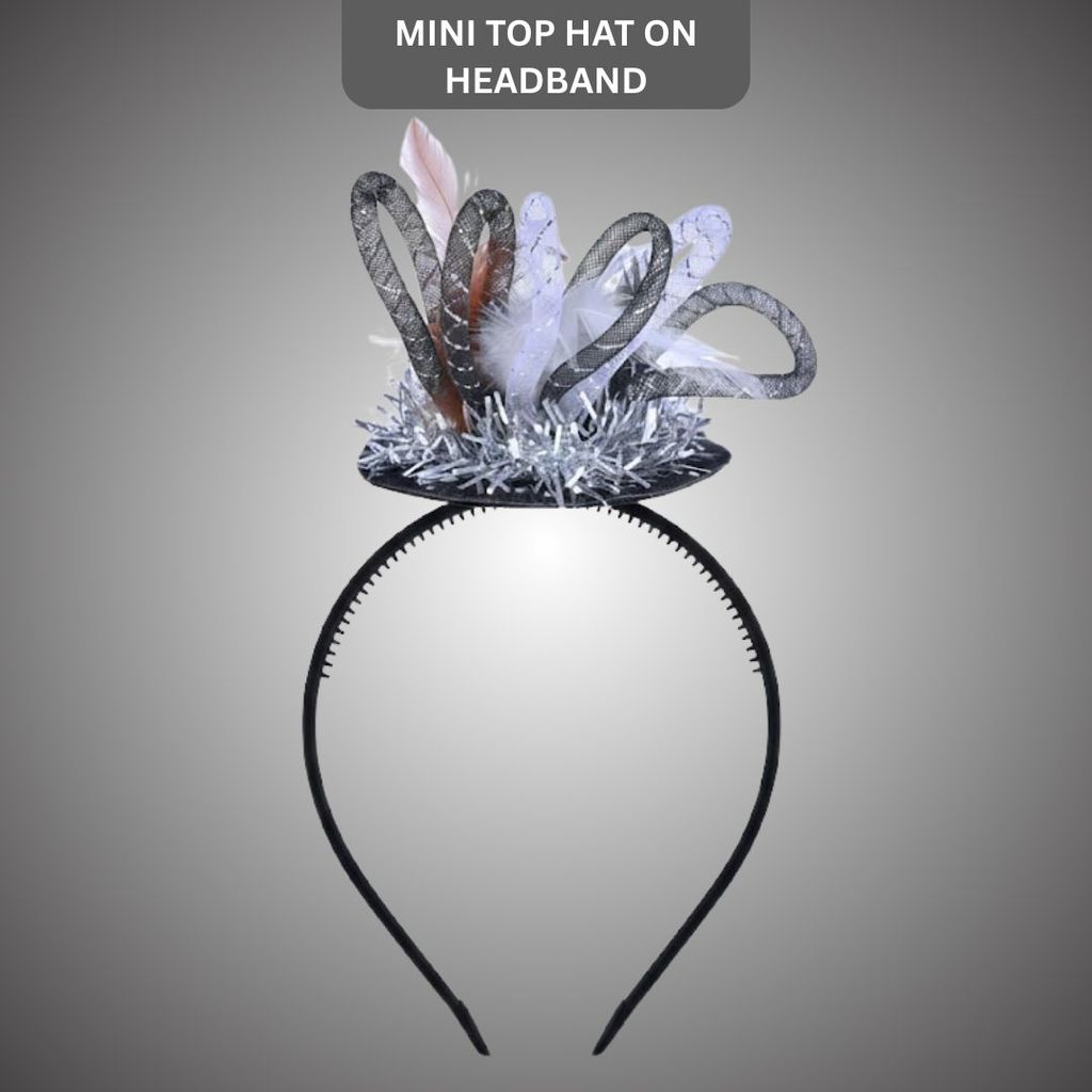 Mini Top Hat on Headband - Party and Festive Needs | Buy online on ZillyBuy