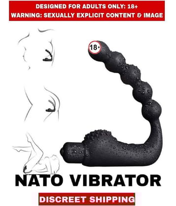 Premium Quality Vibrating Nato Anal Beads Silicone Massager Stimulate Orgasm