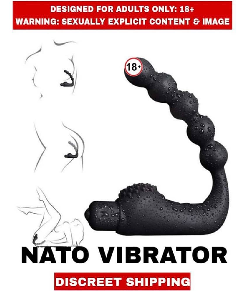 Premium Quality Vibrating Nato Anal Beads Silicone Massager Stimulate Orgasm