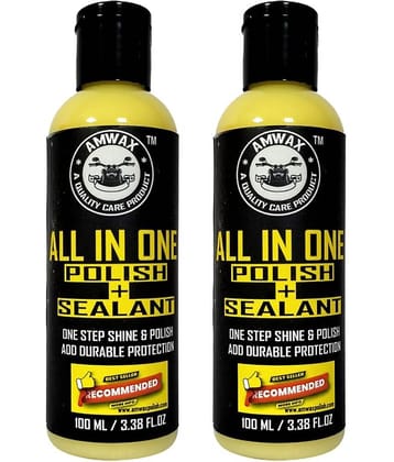 AMWAX - Finishing Metal Polish For All Cars & Motorbikes ( Pack of 2 )