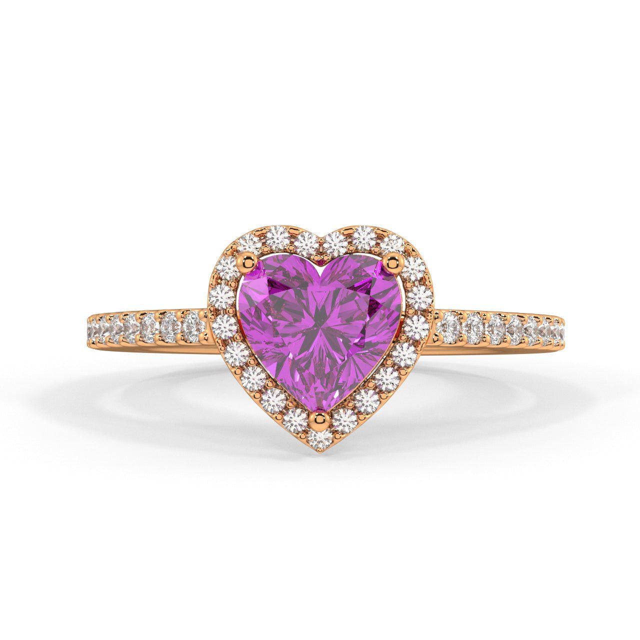 Tender Heart Ring ROSE GOLD / 22 (62.10 MM)