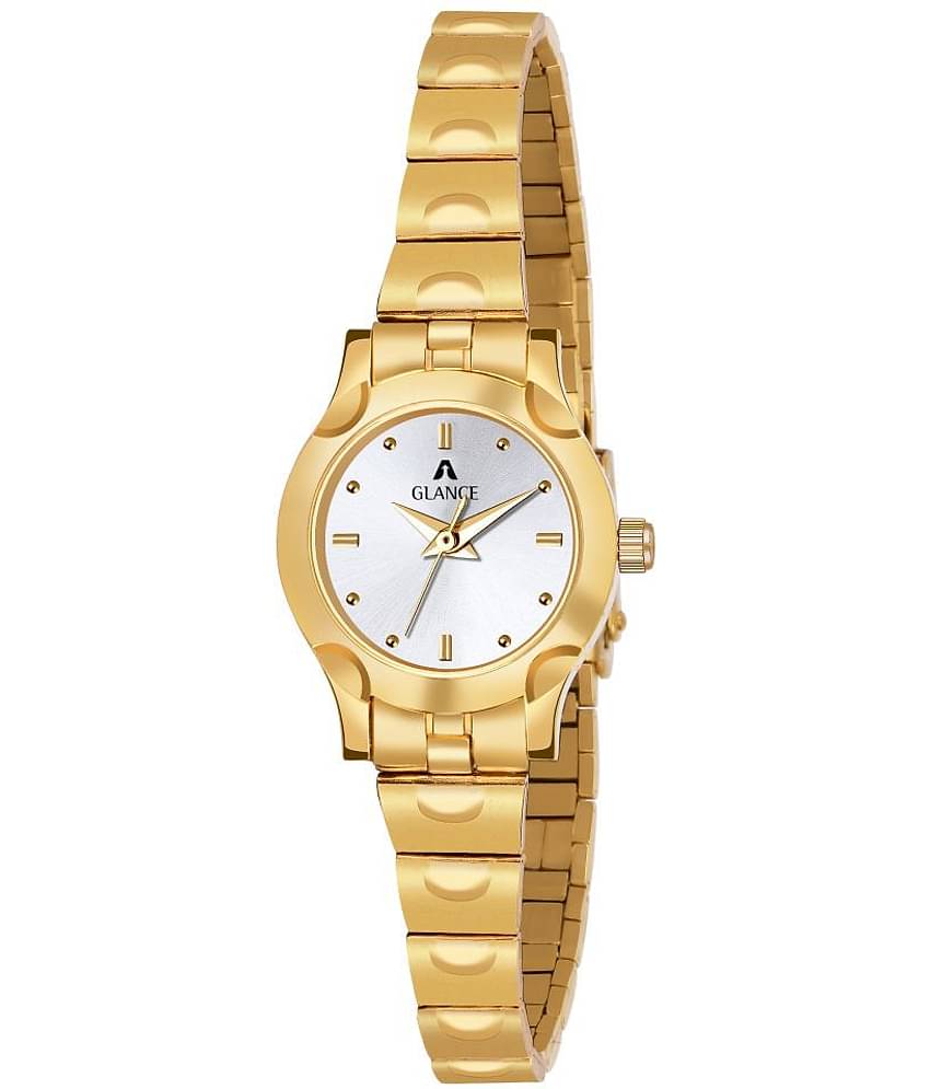 Aglance - Gold Metal Analog Womens Watch
