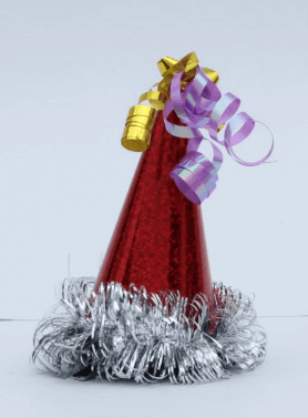 Wanna Party Mini Cone Hat CliP Foil