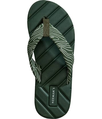 Neemans Olive Men's Thong Flip Flop