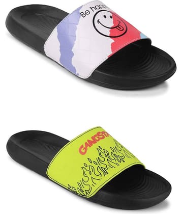 PERY PAO Black Men's Slide Flip Flop