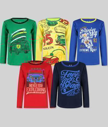 E1K Pack of 1 Boys Cotton T-Shirt ( Multicolor )