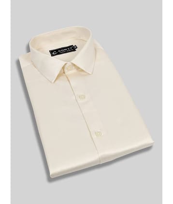 Comey Satin Slim Fit Solids Full Sleeves Men's Casual Shirt - Green ( Pack of 1 )