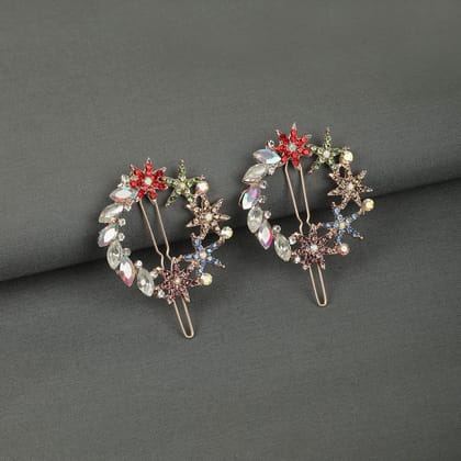 Set of 2 Rhinestone Tic Tac Pin-TT0422LP2P80RGM