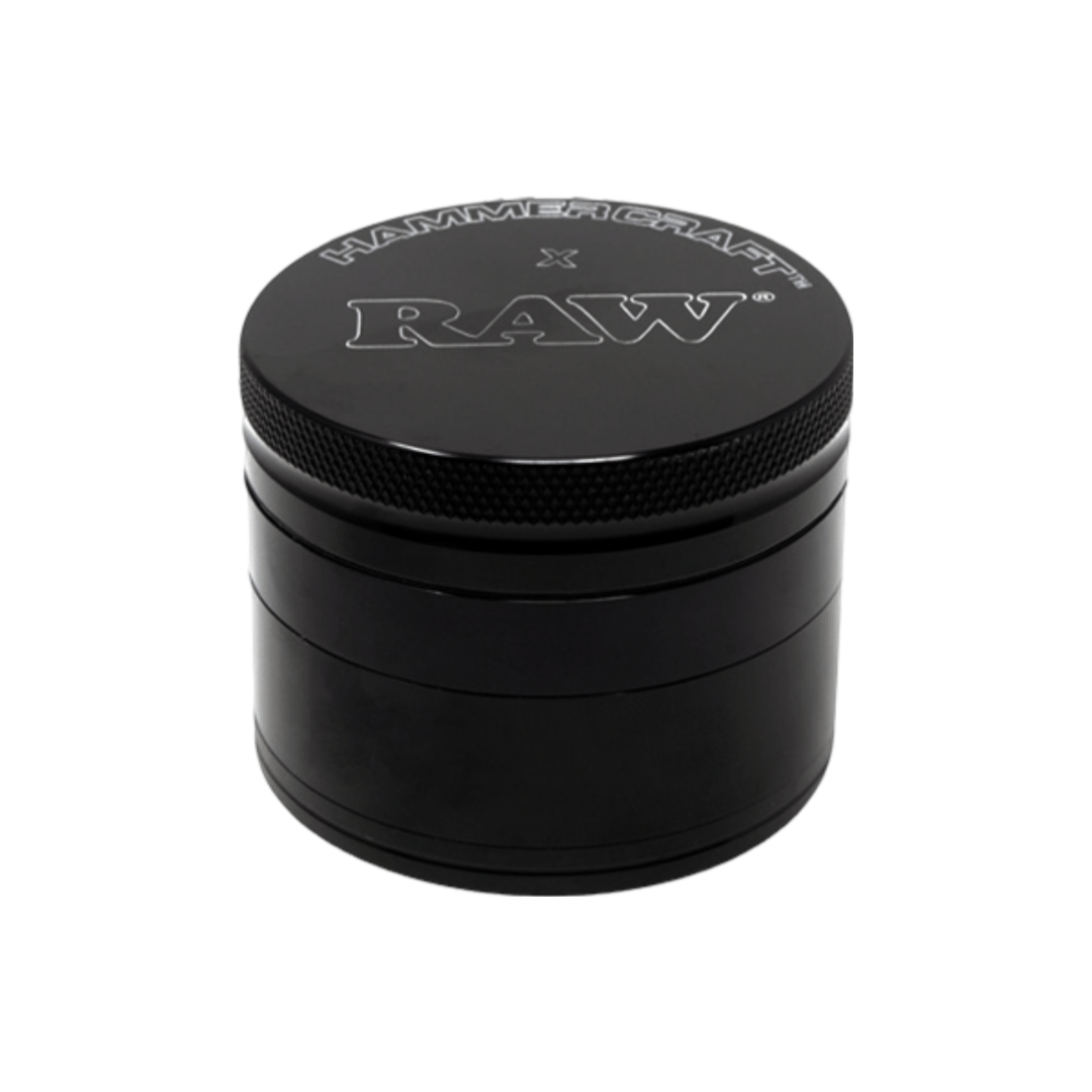 Hammercraft x RAW 4-Piece Grinders - Black-Medium