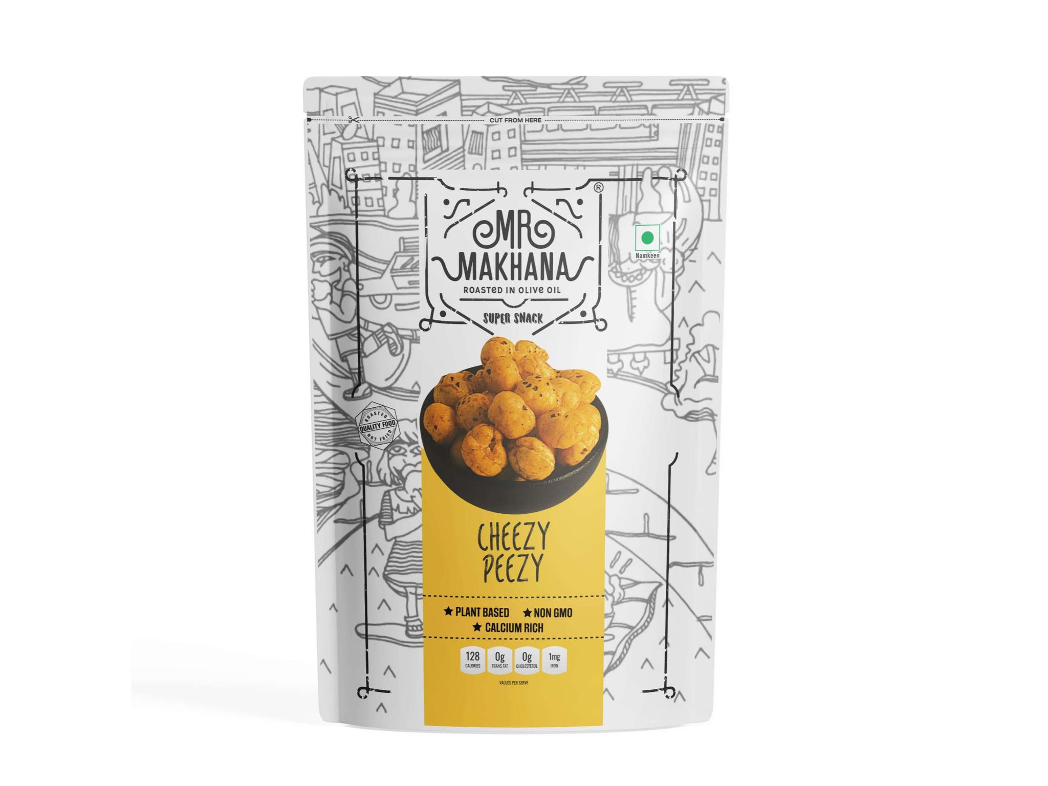  MR MAKHANA CHEESY PEEZY | 55 G | PACK OF 4