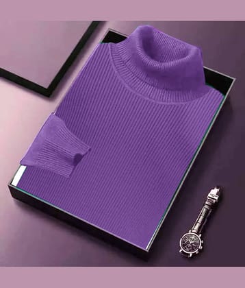CAT BUNNY Woollen High Neck Men's Sweatshirt - Green ( Pack of 1 )