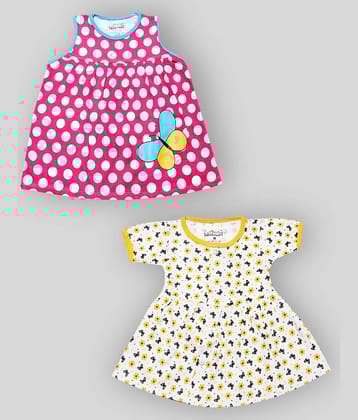 Babeezworld Baby Girls 100% Cotton Frocks ( Multi )