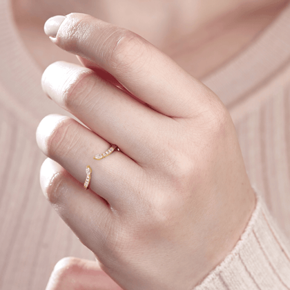 Marquise Open Band Ring WHITE GOLD / 11 (51.20 MM)