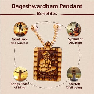 Abhimantrit-Bageshwardham Mala Hanuman Ji Tulsi Mala Beads Wood Necklace
