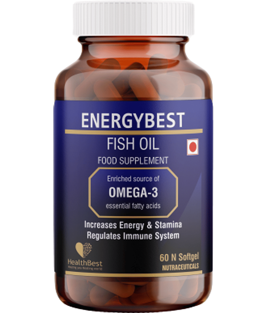 HealthBest - Capsule Omega Fatty Acid/Fish Oil ( Pack of 1 )