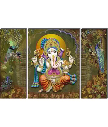 Saf Lord Ganesh ji Religious wall hanging MDF Painting