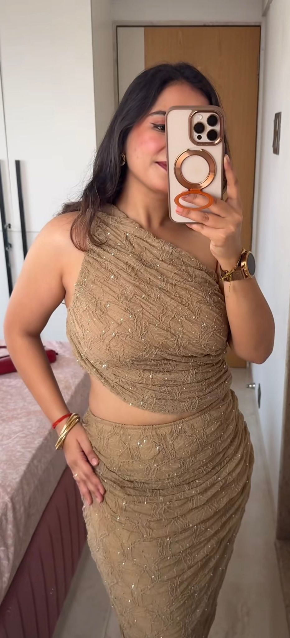 Melissa two piece set-Brown / XS