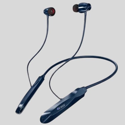 Inear MJ-Tune Wireless Neckband Headphones with Mic Crystal Clear HD Sound, Magnetic Earbuds | Voice Assistant, Type-C Fast Charging, 12H Music Playback |1m Bluetooth Range, Ergonomic Fit | Blue