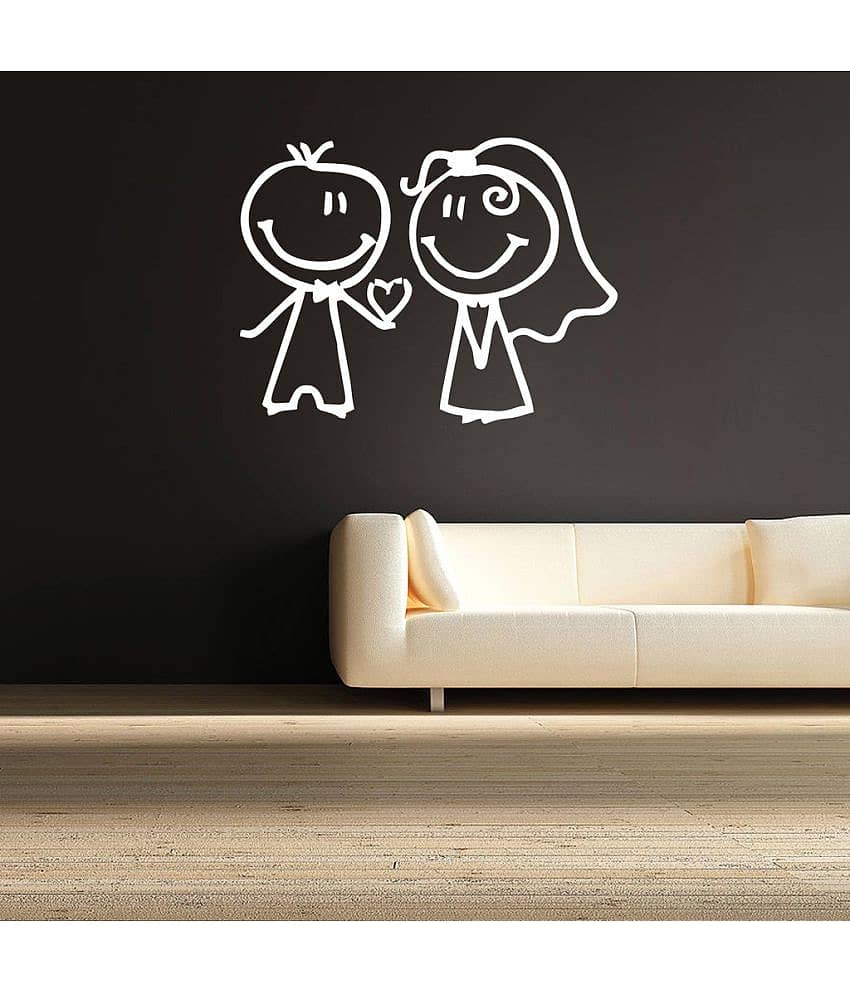 Decor Villa Vinyl White Wall Stickers