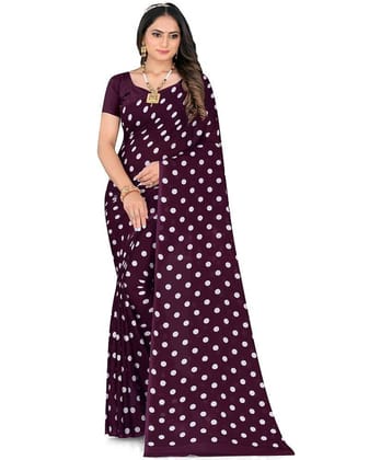 LEELAVATI Georgette Printed Saree With Unstitched Blouse Piece ( Red )