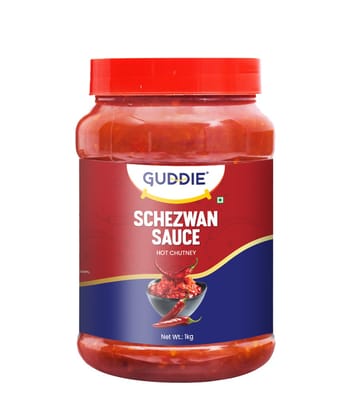 United Foods Schezwan Sauce Hot Chutney – 1kg | Spicy Indo-Chinese Sauce, Ready-to-Use, Bold Flavor