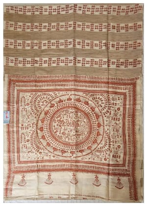 Kantha on Tussar 8-Tussar