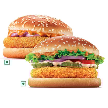 Extra Crunchy Veg Whopper Deluxe(Reg. Size Bun)+ Crispy Veg.