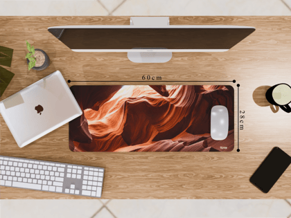 "Abstract Mountain Pattern" Gaming Mousepad – Elevate Your Gaming Experience-Medium (28CM x 60CM)