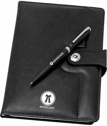 UJJi Advocate Logo Notebook and Pen Set
