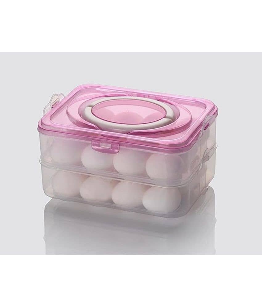 iview kitchenware 24 Separator Refrigerator Egg Storage Container/Egg Box/ Egg storage basket with Carry Holder
