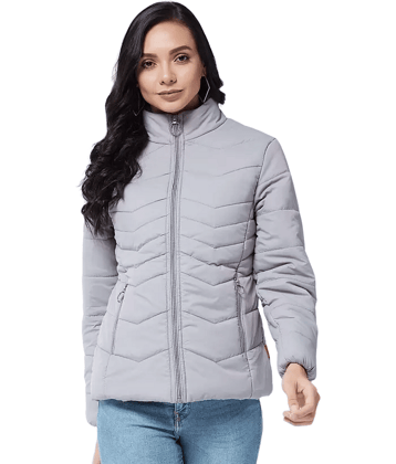 PP Kurtis - Polyester Grey Jackets