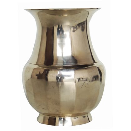 Pure Brass Lota Amkhora No. 8 , 1 Ltr. (ZMAS505 H)