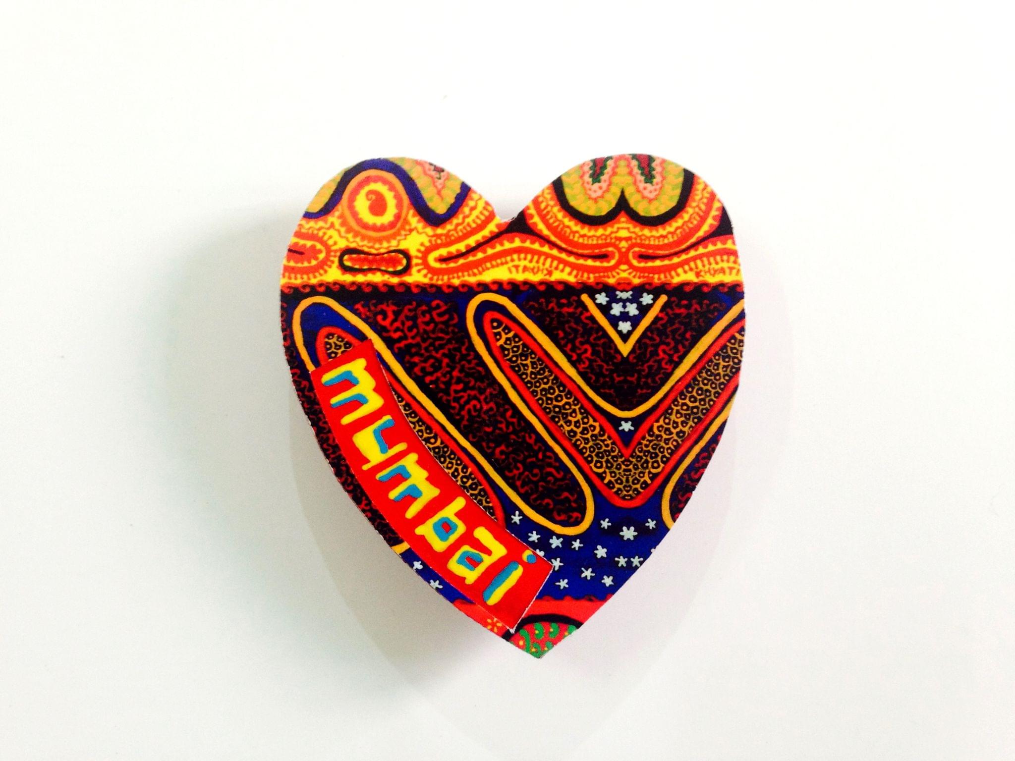Ethereal Heart Mumbai Wooden Magnet