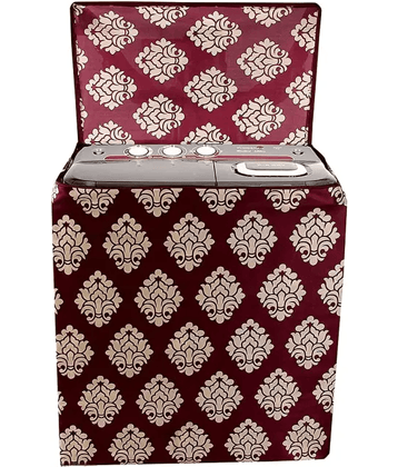 ENTICE Semi-Automatic Washing Machine Cover Compatiable For 8 kg - Maroon